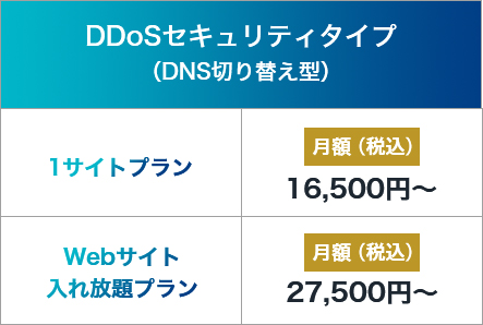 DDoSセキュリティタイプ