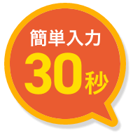簡単入力30秒