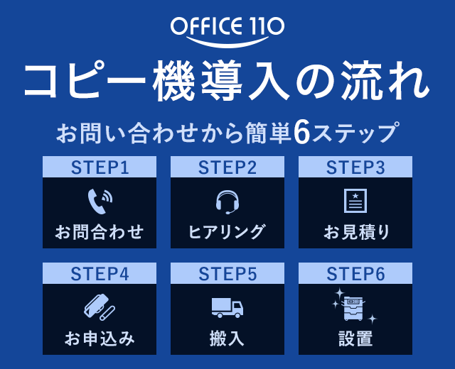 コピー機導入の流れ