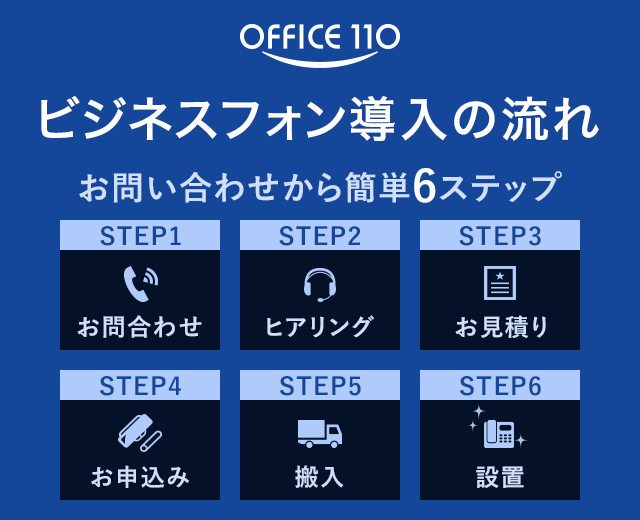 ビジネスフォン導入の流れ