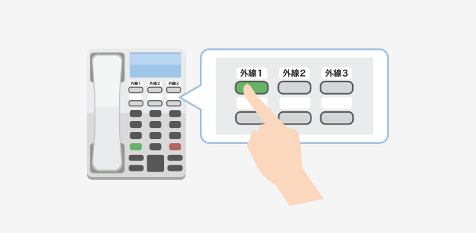 外線ボタン