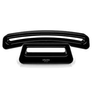 SwissVoice ePure（丸みを帯びた黒電話モチーフ）外観