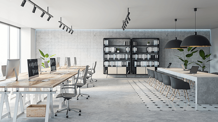 綺麗なオフィスの写真