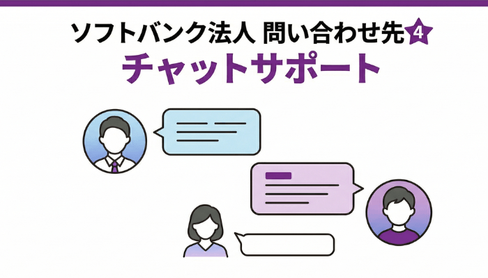 ソフトバンク法人の問い合わせ先④チャットサポート