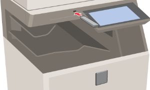 シャープUSBメモリ差し込み口
