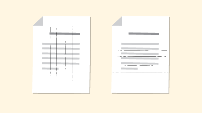 用紙黒い線が入っていることを説明する画像