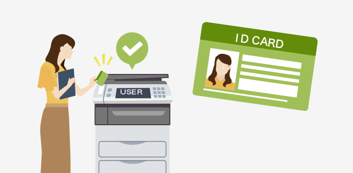 複合機のインナーフィニッシャー装着イメージ（省スペース）