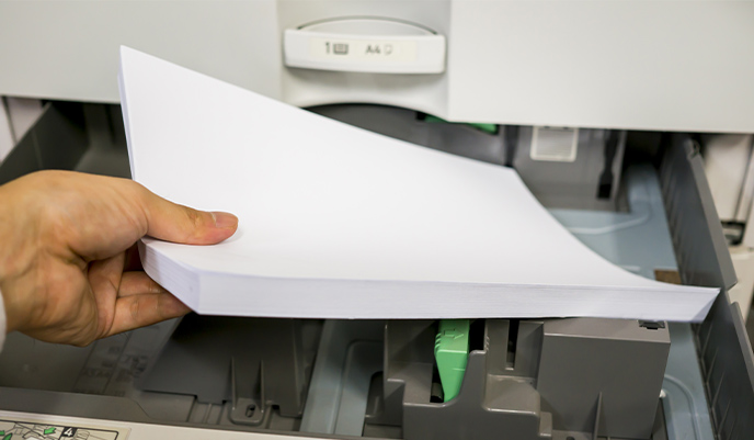 給紙トレイ（用紙カセット）の写真