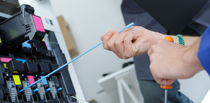 コピー機本体内部の掃除