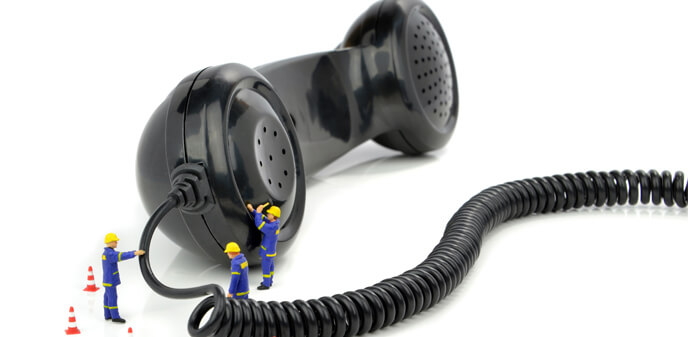 受話器やボタンの不調が続くと突発故障の恐れ