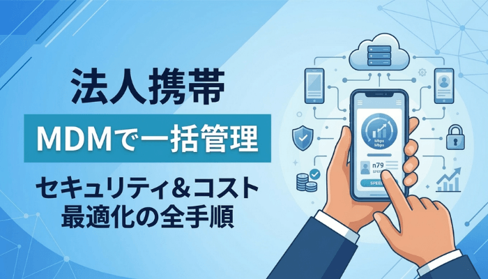 法人携帯をMDMで一括管理｜セキュリティ＆コスト最適化の全手順