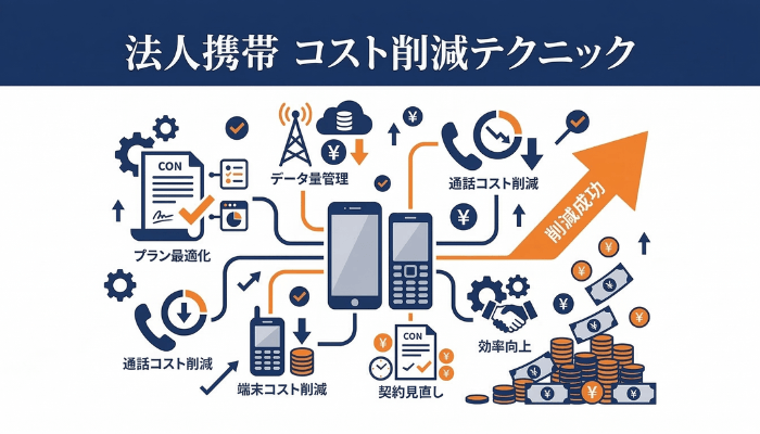 法人携帯のコストダウンテクニック