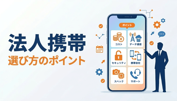 法人携帯の選び方のポイント