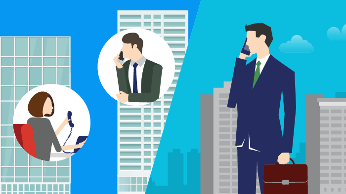 クラウドPBXのメリット（場所を問わない発着信など）