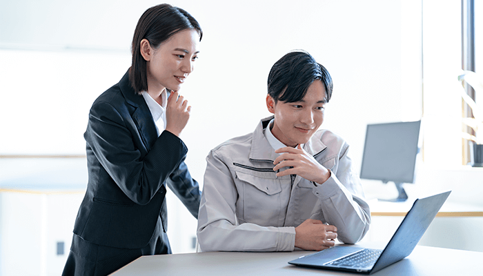 1階から2階への有線LAN工事の施工事例