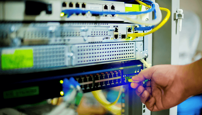 スイッチングハブのカスケード接続