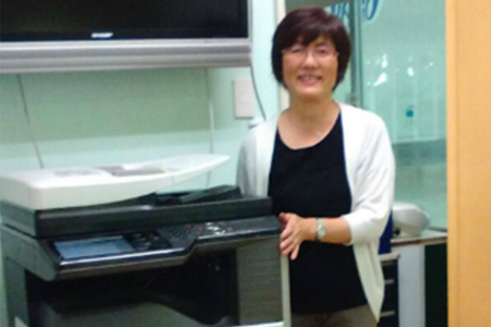 株式会社サマディヘルスクラブ様の複合機納品レポート