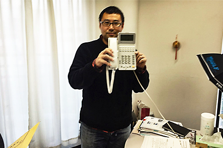 株式会社島岡様のビジネスフォン納品レポート