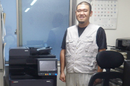 有限会社光和設備様の複合機納品レポート