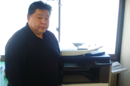 有限会社メディウス様の複合機納品レポート