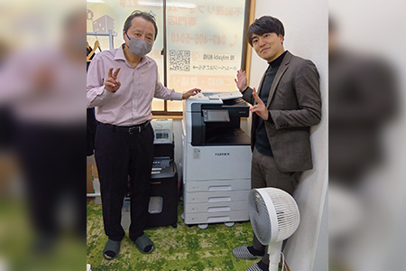 雅miyabi様の複合機納品レポート