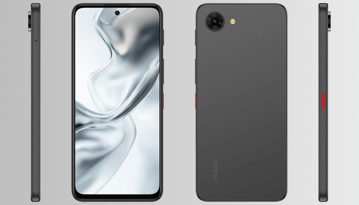 nubia S2eの機種画像（カラーはブラック一色）