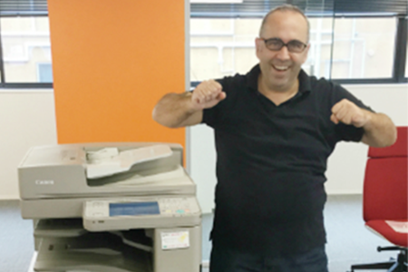 沙門外国法事務弁護士事務所様の複合機納品レポート