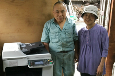 有限会社山高機械工業所様の複合機納品レポート